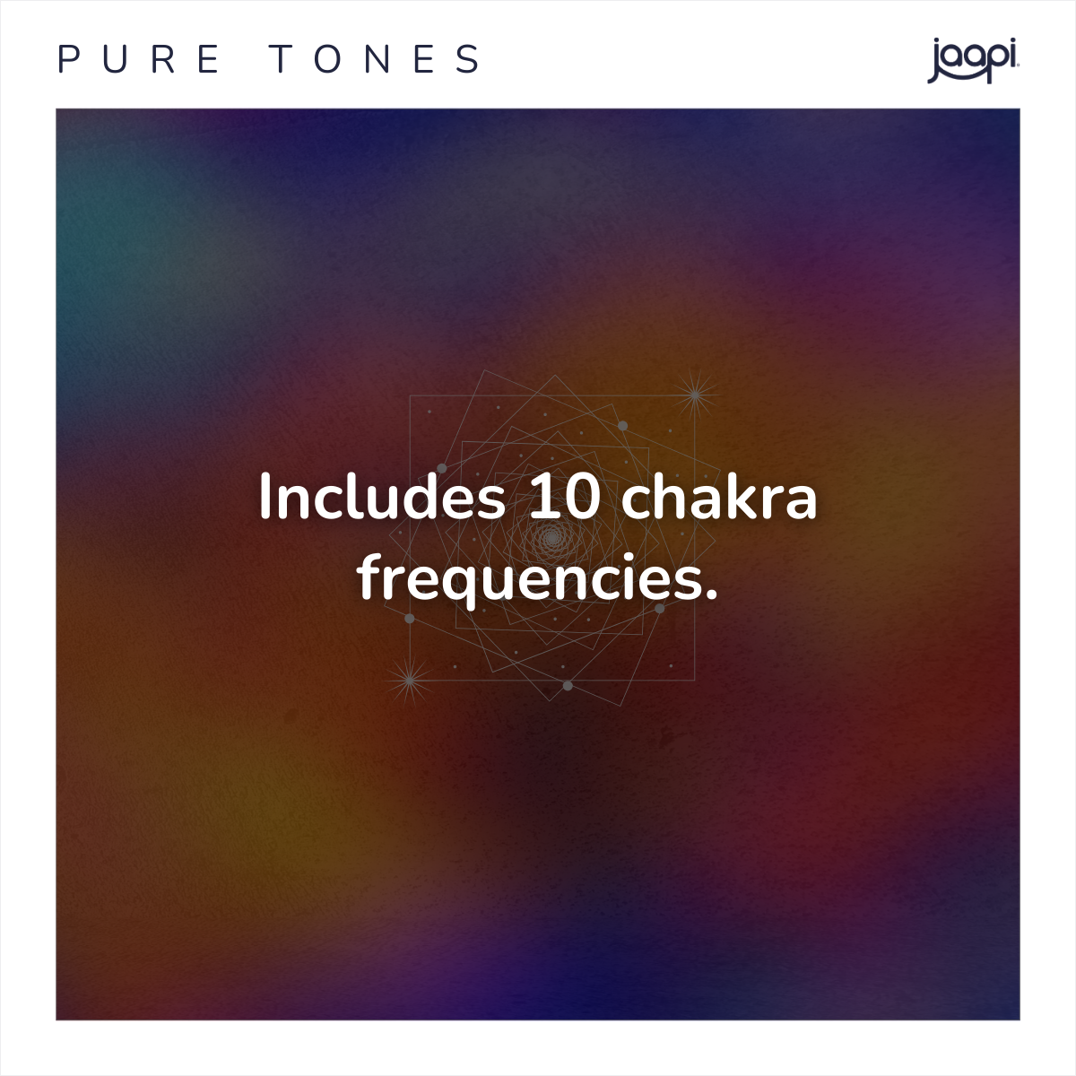 Meditative cover art for Chakra Balance Tones by Jaapi (royalty-free)