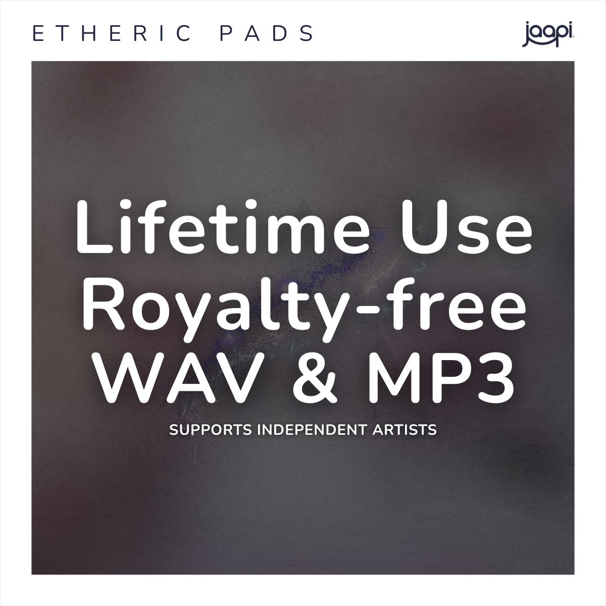 Meditative cover art for Cosmic Glide by Jaapi (royalty-free)