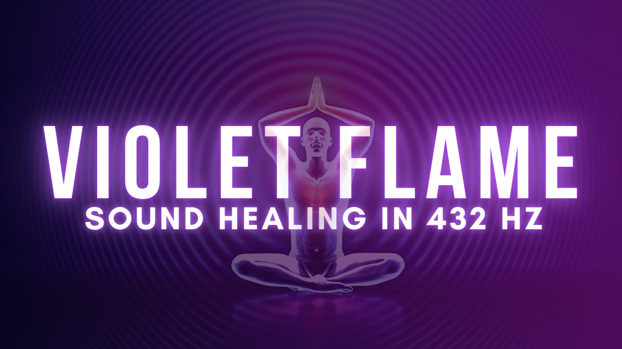 Load video: 432Hz Violet Flame Meditation for Global Healing for Youtube