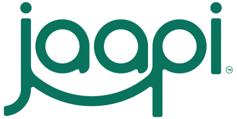 Green 'jaapi' logo on a white background