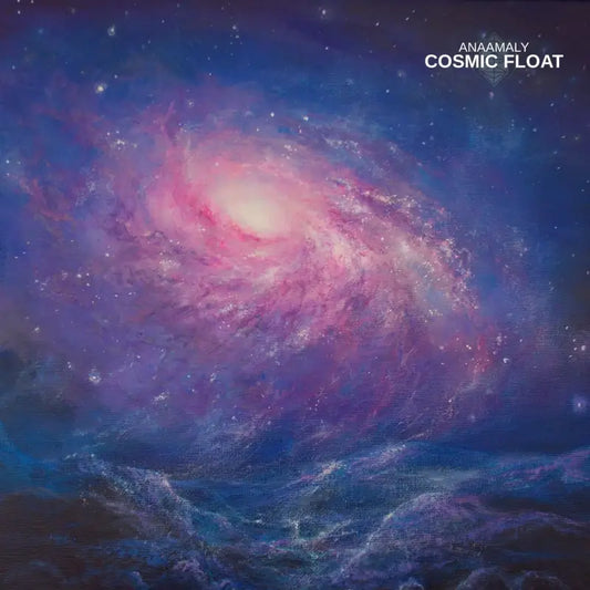 Vibrant pink and purple swirling galaxy formation in Cosmic Float for deep thought and restful sleep