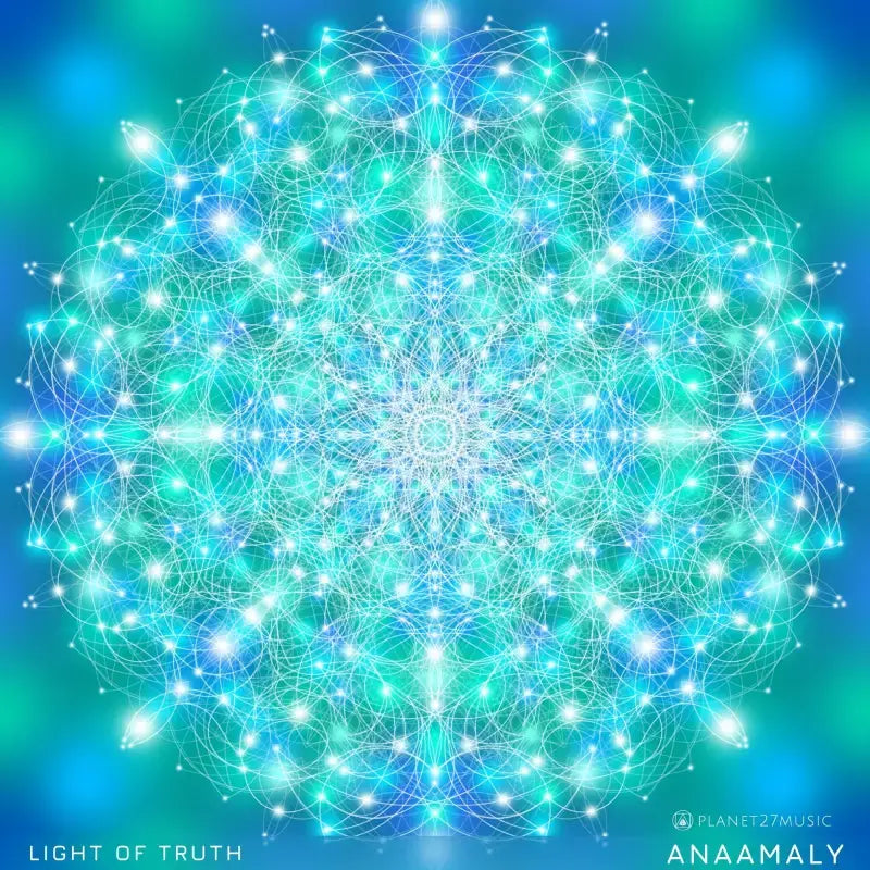 Intricate blue and green mandala pattern for manifesting abundance in Light of Truth