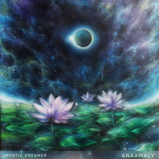 Glowing celestial eclipse in a cosmic nebula for deep restorative sleep by Mystic Dreamer