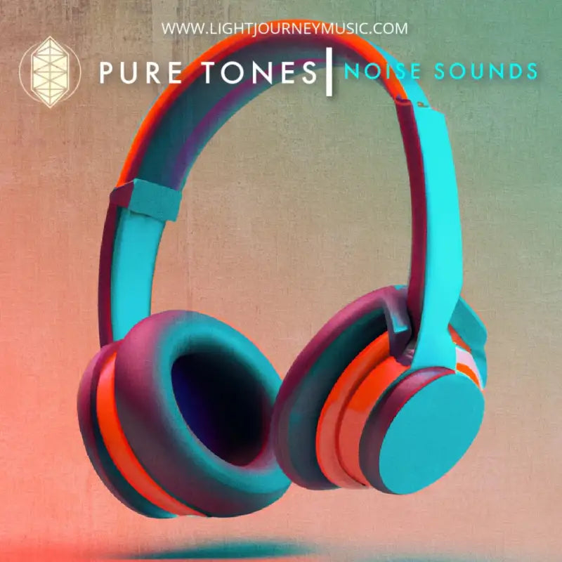 Bright blue and red over-ear headphones from Noise Sounds for immersive sound pack experience