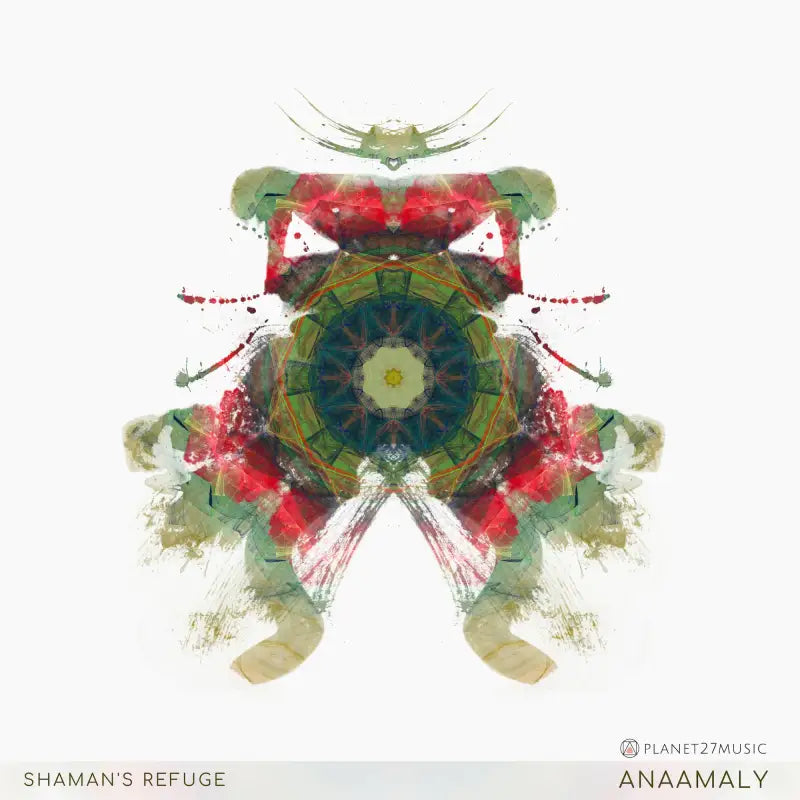 Abstract symmetrical insect-like design with floral elements for Shamans Refuge