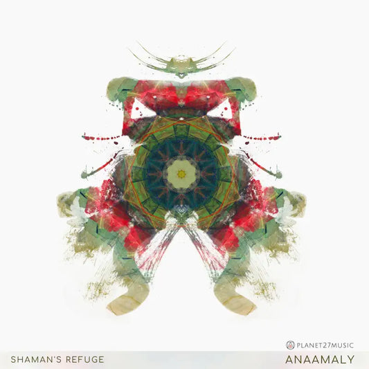 Abstract symmetrical insect-like design with floral elements for Shamans Refuge